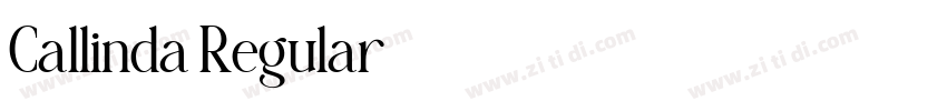 Callinda Regular字体转换